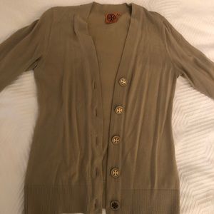 Beige Tory Burch cardigan
